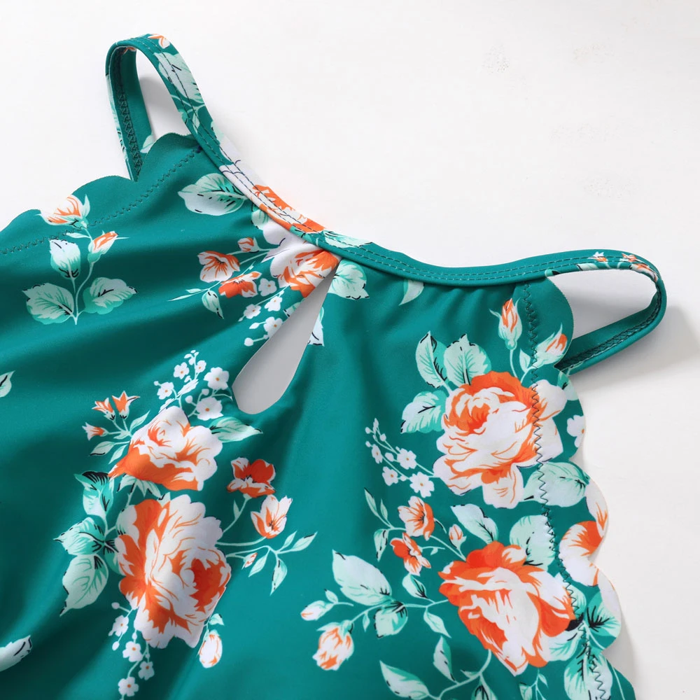 Одинаковый купальник для семьи Женский бикини Пляжная одежда мамы и дочки Одежда