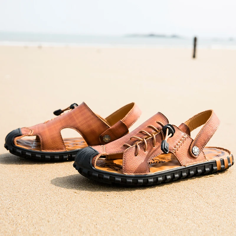 

Summer Leather Shoes Summer Men Fashion 2020 Shoes Zomerschoenen Heren Zapatos Verano Hombre Sandals Zomer Schoenen Mannen