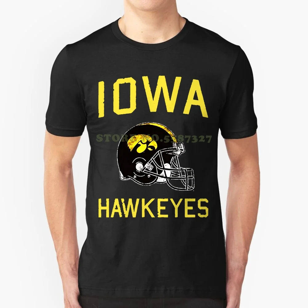 

T Shits Printing Short Sleeve Casual O-neck Cotton Iowa Footballer Mens T Shirt
