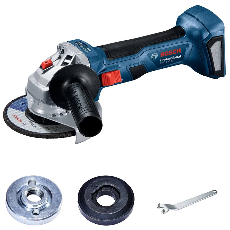 BOSCH GWS180-LI аккумуляторная бесщеточная угловая шлифовальная машина портативная