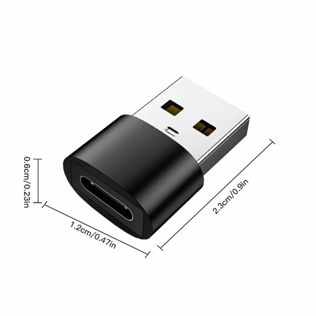 

Type-C Female To USB Charging Adapter Round Shell Small And Convenient Type-c Interface Durable Converter