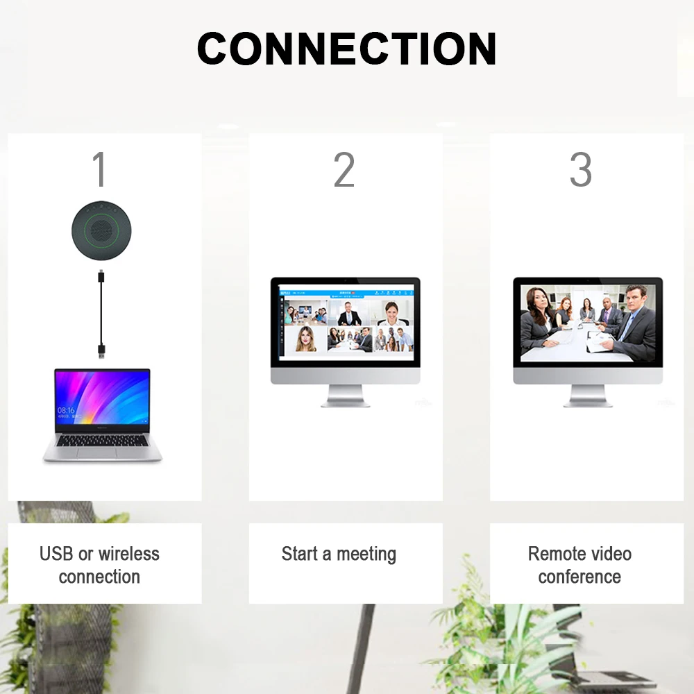 Bluetooth Колонка JOYUSING 6 микрофонов улучшенный звукосниматель голоса 5 USB для