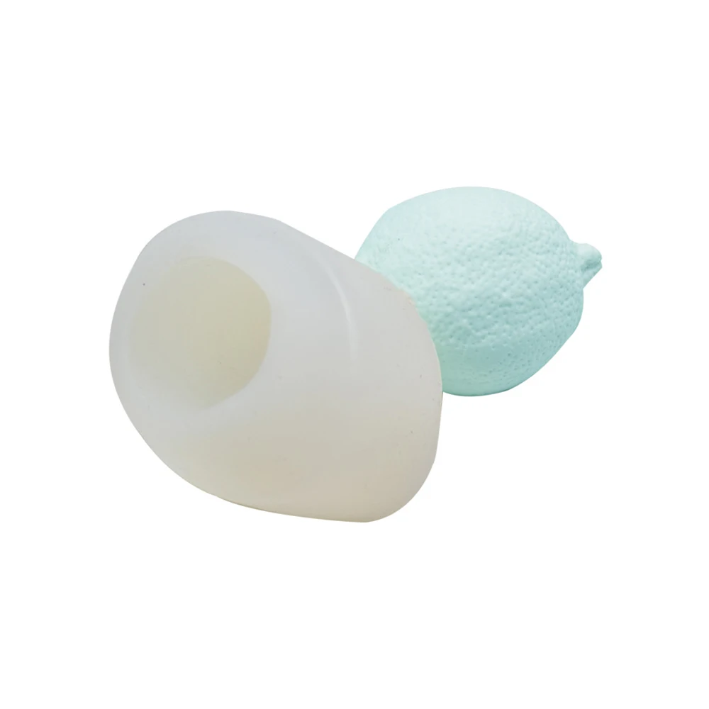 NEW 3D Handmade Lemon Shape Silicone Mould Aromatherapy Gypsum Mold Cupcake Props Fondant Candy Soap Candle |