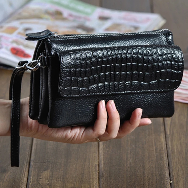 

Zciti New Genuine Leather Clutch Women Long Wallets Women Money Purse Large Capacity Clutch Coin Purse Ladies Wallet Phone Purse