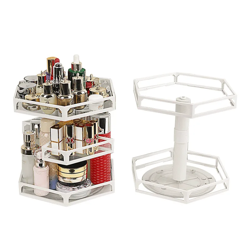 360 вращающийся стеклянный косметический Органайзер для макияжа DIY Съемная