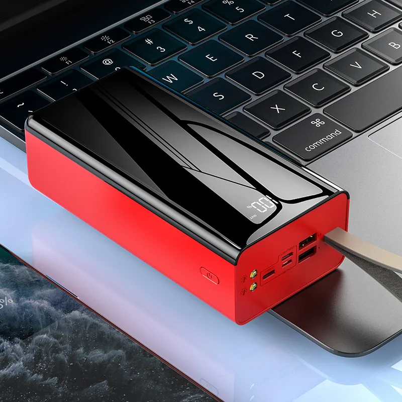 

5V 50000mAh Power bank Charger Large capacity Fast charging Student Digital display Customized LOGO All screen Outdoor live