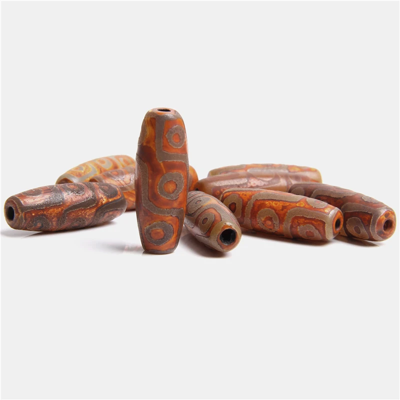 Винтажный коричневый камень 10 28 мм натуральный Тибетский дзи Бусы из камня Агата