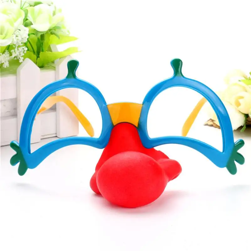 

Plastic Clown Glasses Red Nose Joker Dress Up Costume Props Photobooth Props Kids Birthday Party Decorations Party Favor Gift