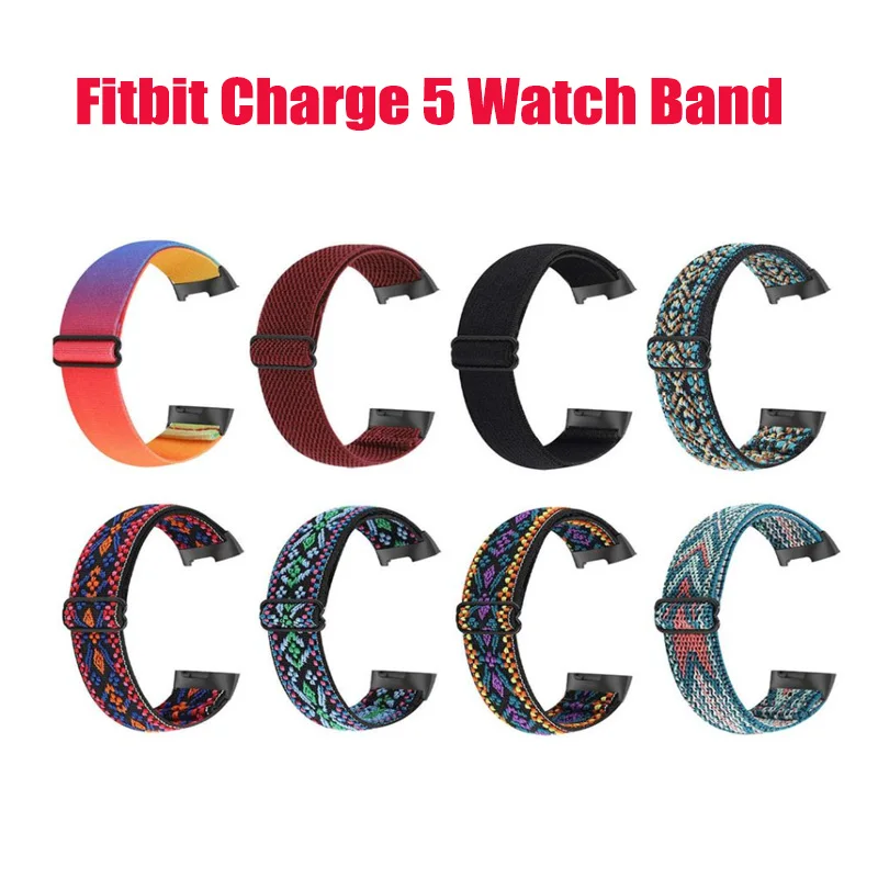 

Мягкий плетеный ремешок для Fitbit Charge 5, нейлоновый ремешок для наручных часов, высококачественный сменный ремешок для часов Fitbit Charge 5, аксессу...