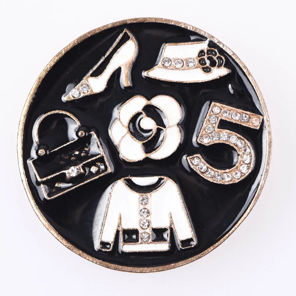 1 Pcs Metal Croc Shoes Charms Pink Women Bags Decoration Black Formal Hat Lady Bracelet Accessories Perfume Bottle Girl Gidt