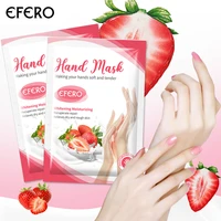 efero 8pairs whitening moisturizing hand mask strawberry hand peeling mask gloves moisturize repair tender skin care spa gloves