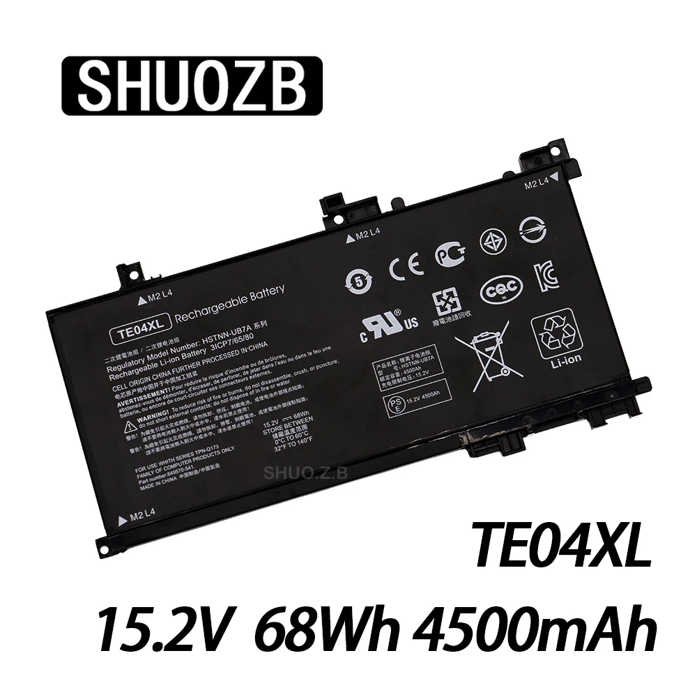 Аккумулятор TE04XL для ноутбука HP OMEN 15 AX200 AX210TX AX235ND AX202NA TPN Q173 905175 2C1 905277 855 4500