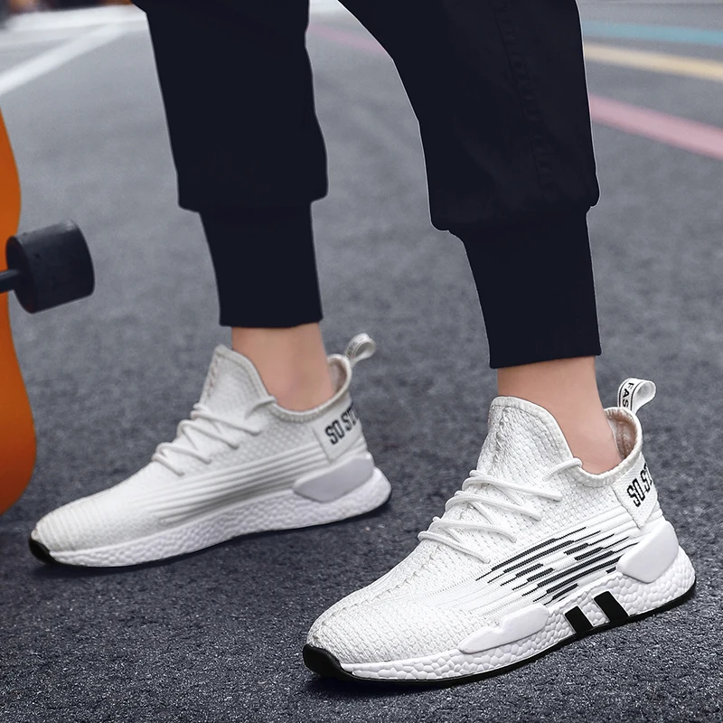Летняя мужская обувь; комфортный светильник; zapatillas hombre; дышащие кроссовки; Лидер продаж; Мужская прогулочная обувь на шнуровке
