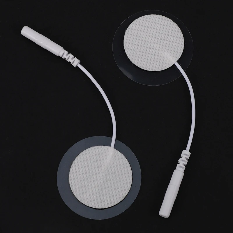 

50Pcs/Lot EMS Acupuncture Body Massager Digital Therapy Machine Round 30mm Replacement Electrode Pads/Patches Non-Woven