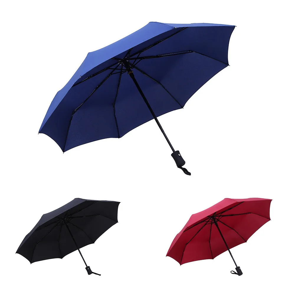 Автоматический зонт Анти УФ зонтик 3 складной дождь зонты дождливый день