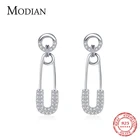 Женские серьги из серебра 925 пробы с фианитами