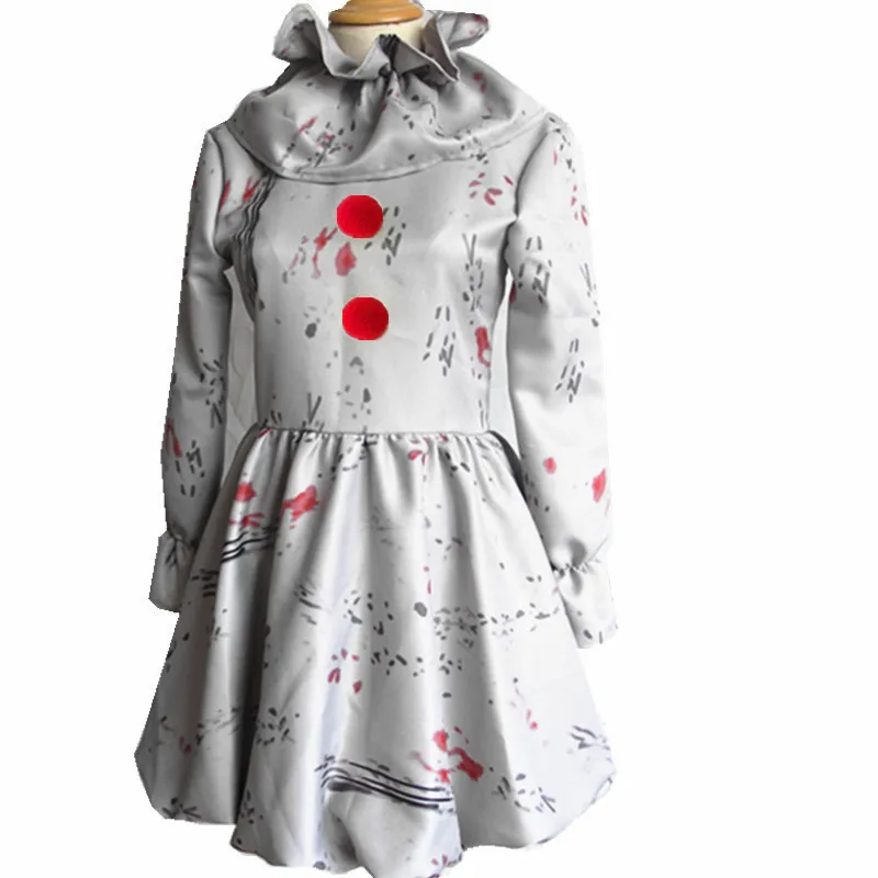 Фильм It Chapter два Pennywise Косплей Костюм наряд клоунессы Хэллоуин Взрослый мужской