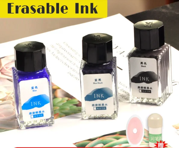 Thermosensitive Erasable Ink 20ml/bottle Non Blocking Fountain Pen Writing Ink  Magic  Ink Students Use