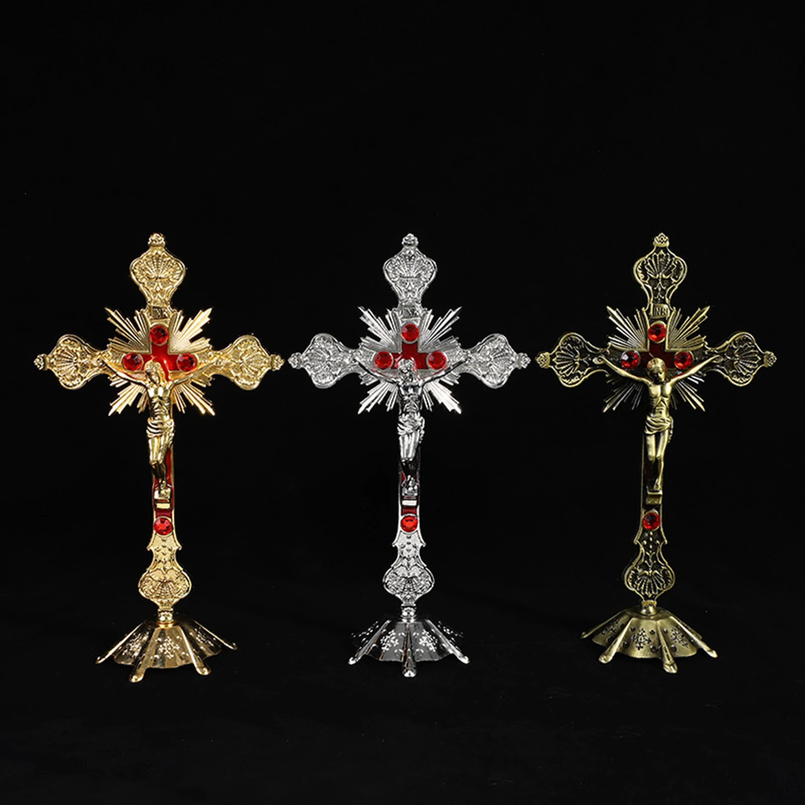 

Standing Catholic Church Figurines Crucifix On The Stand Cross Wall Crucifix