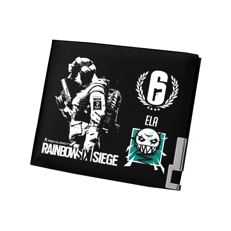 5 Tom Clancy's Rainbow Six Siege мужской короткий кошелек Pu кожаный кошелек игровой ID держатель для карт Подарочный кошелек сменный кошелек - Цвет: 5