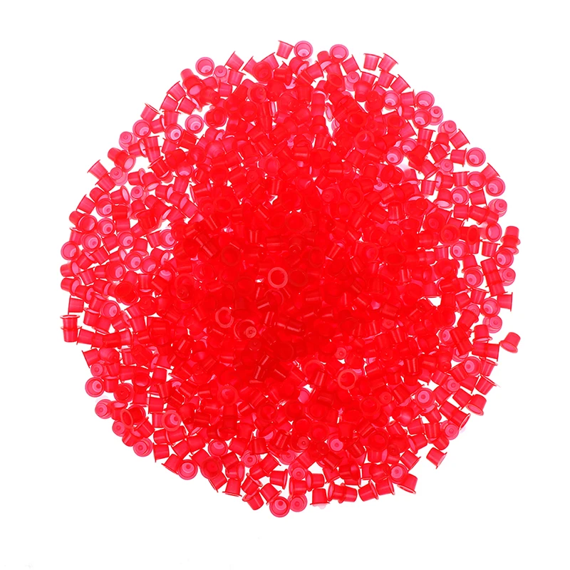 

1000PCS Plastic Disposable Tattoo Ink Cups Permanent Makeup Pigment Clear Holder Container Cap Tattoo Accessory Wholesale