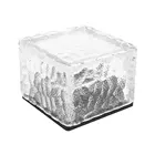 Светодиодный светильник из ледяного кирпича на солнечной батарее, внешнее освещение для двора, пола, плитки, сада, ландшафта, украшение, подземсветильник щение