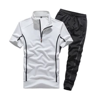 mens tracksuit t shirt and pants sport suit gym fitness running jogging set men sport wear clothing plus size 7xl 8xl