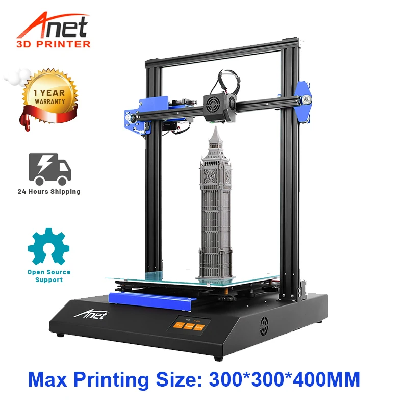 Anet ET4/ET5X 3D-принтеры комплект impressora 3D металлический Друкер бренд Mean Well