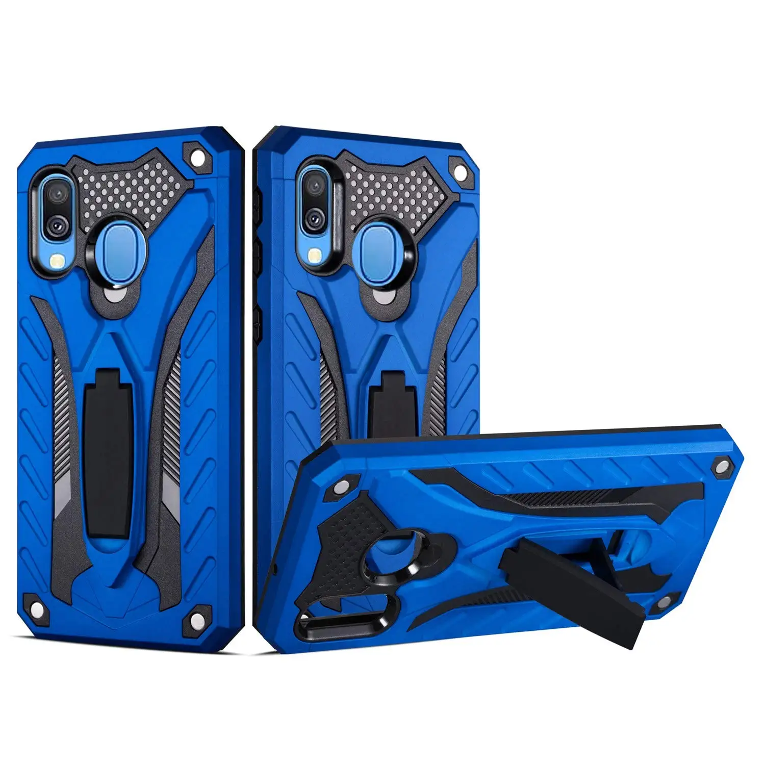 

2022 for Case Cover Samsung Galaxy A40 A 40 Armor Tough Silicone Shockproof Phone Case Stand Holder