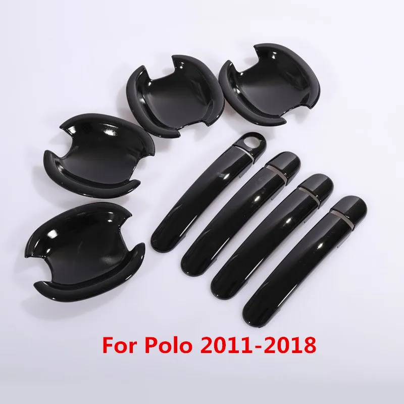 Наклейка на дверную ручку для Volkswagen Polo 2011 2012 2013 2014 2016 2017 2018|Внешние дверные ручки| |