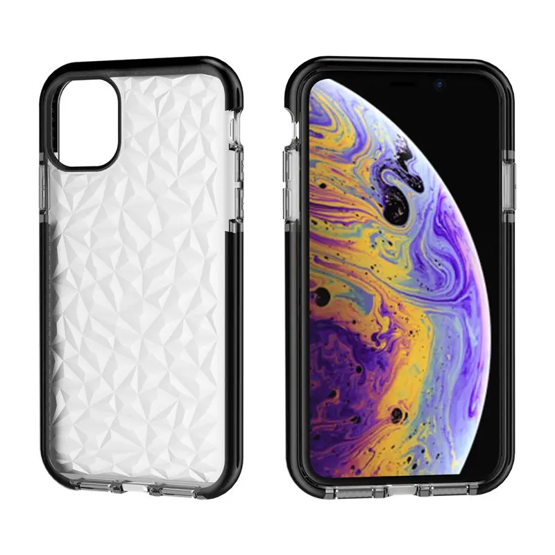 Suntaiho Clear Diamond Pattern Case For iPhone 11 Pro MAX Soft TPU Phone Cover Transparent Cases | Мобильные телефоны и
