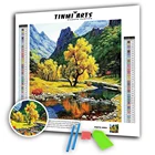 Набор для алмазной живописи, алмазная 5D Вышивка с волнистыми краями, мягкое ощущение, на холсте, в виде горного дерева, мозаика сделай сам