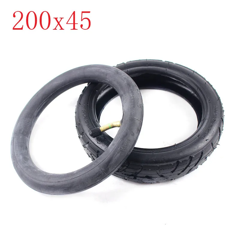 inner and outer tire Колесо высокого качества 200x45 колеса 8 дюйм, Поворотное Колесо с шинами и трубками мотоцикл части Электрический скутер 200*45 колеса шины - Цвет: inner and outer tire