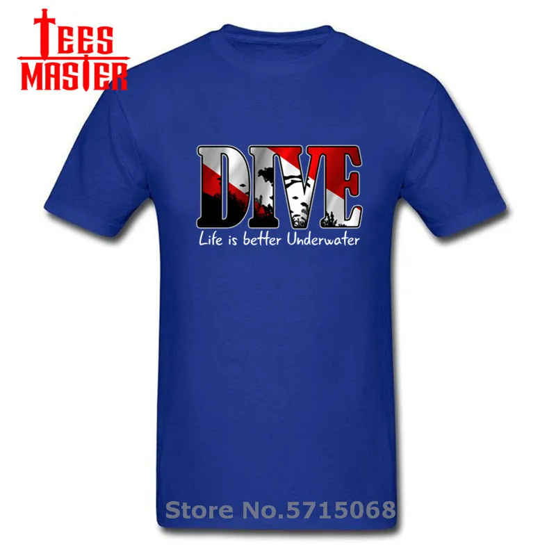 Мужская футболка с коротким рукавом для погружения аквалангом Повседневная под