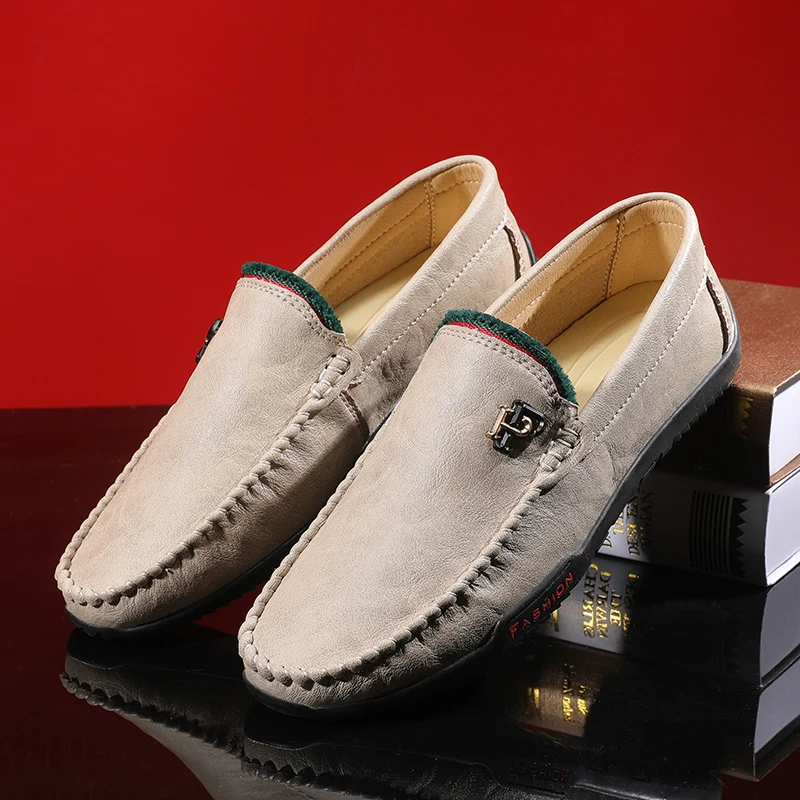 

Кожаные туфли, мужские мокасины, Мужская обувь для вождения, слипоны, итальянские лоферы, повседневная обувь ручной работы, mocasines hombre