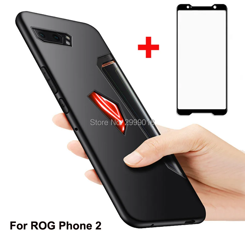 Для Asus Rog Phone II ZS660KL чехол Z01QD обложка + Защита экрана Защитная пленка из