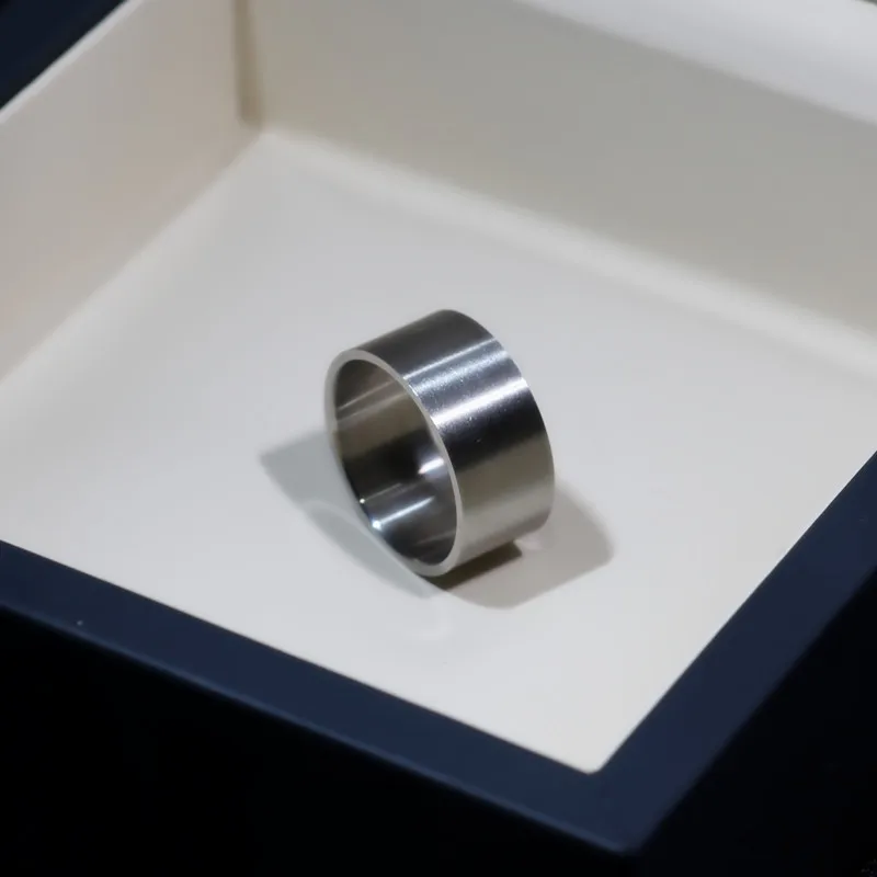 Классический серебристый цвет обручальное кольцо из нержавеющей стали в стиле