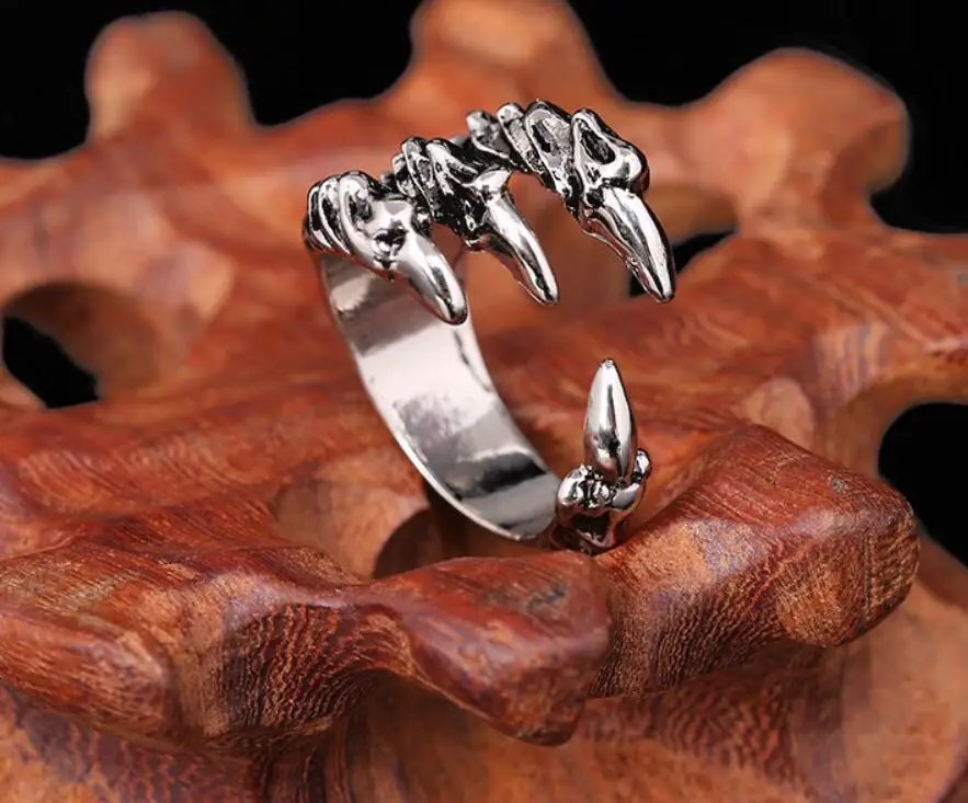 

Punk Style Paw Ring Alloy Exaggerated Opening Adjustable Men&Women Hip Hop Ring Exquisite Fashion Gift Jewelry