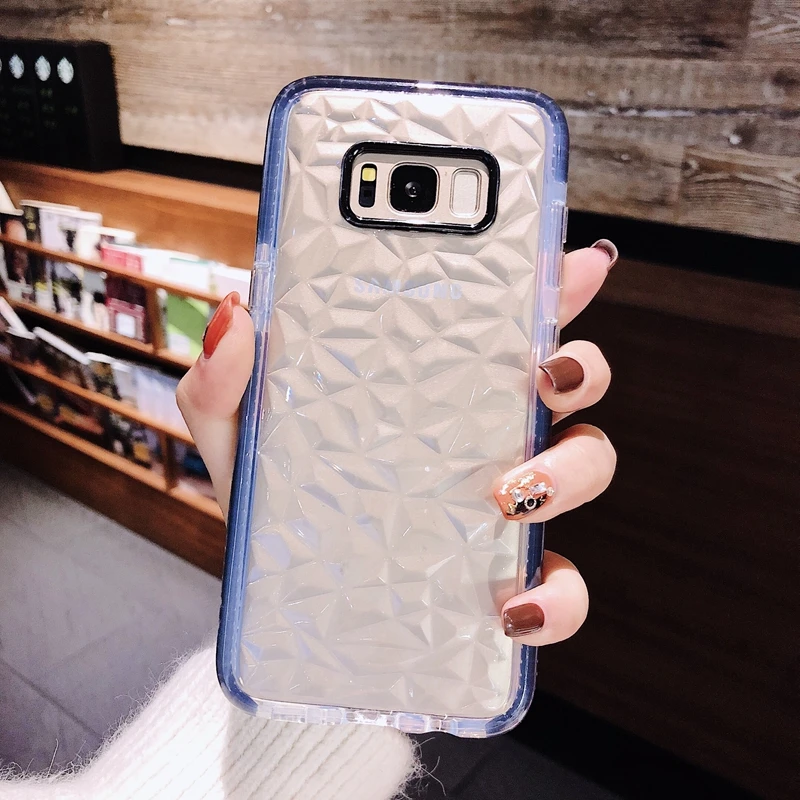 Двухслойный противоударный Прозрачный чехол для Samsung Galaxy S10 S8 S9 Plus S10e Note 9