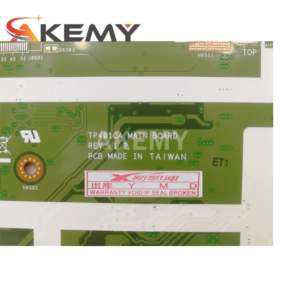 

New TP401CA 8GB RAM/i5-7Y54U 128G-SSD Motherboard For Asus VivoBook Flip 14 TP401C TP401CA Laotop Mainboard Motherboard