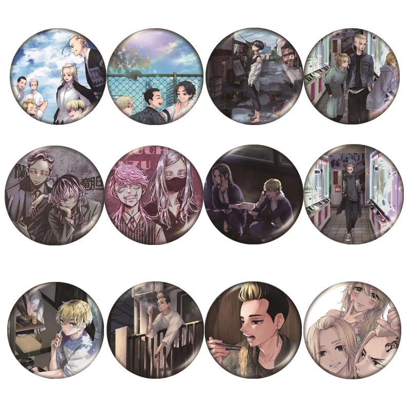 

Anime Tokyo Revengers Cartoon Metal Badge Pin For Clothes Accessories Backpack Decor Buttons Props Fans Gifts Collectionale