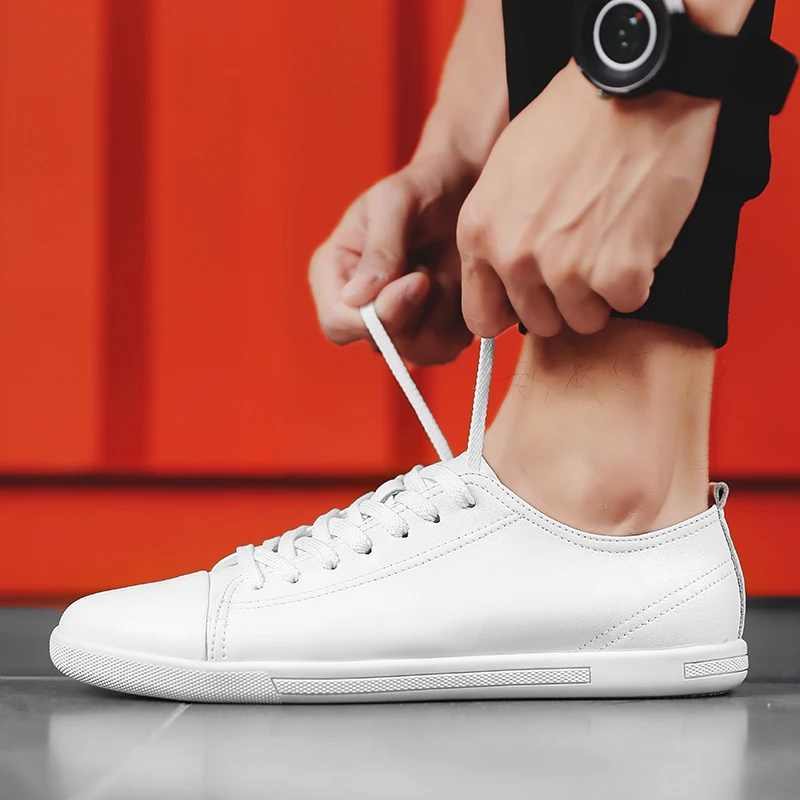 Мужская обувь повседневная из натуральной кожи Chaussures Оксфорды на шнуровке