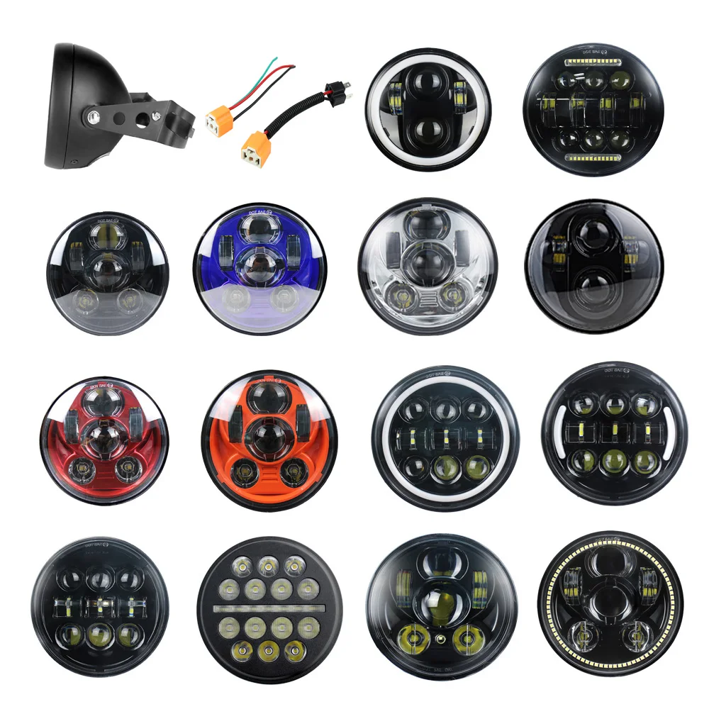 Универсальная головная фара для мотоцикла, 5 дюймов, 3/4 дюйма, 5,75 дюйма