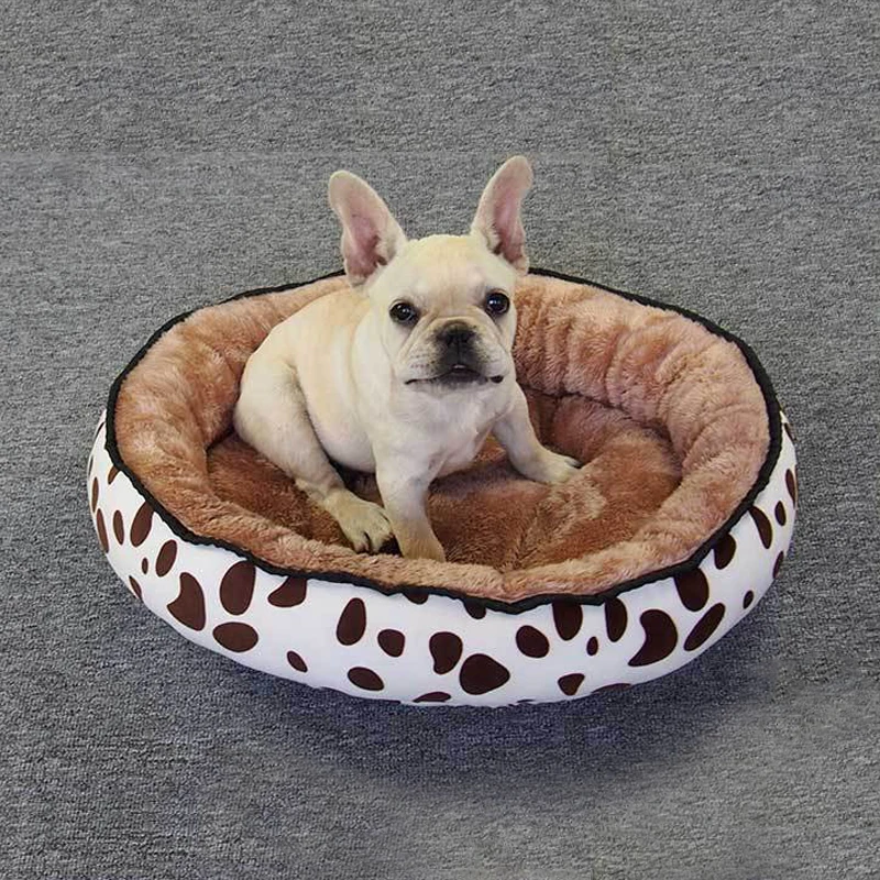 

Pet Bed Warming Kennel Washable dog Floppy Extra Comfy Plush Rim Cushion and Nonslip Bottom dog beds for large small dogs