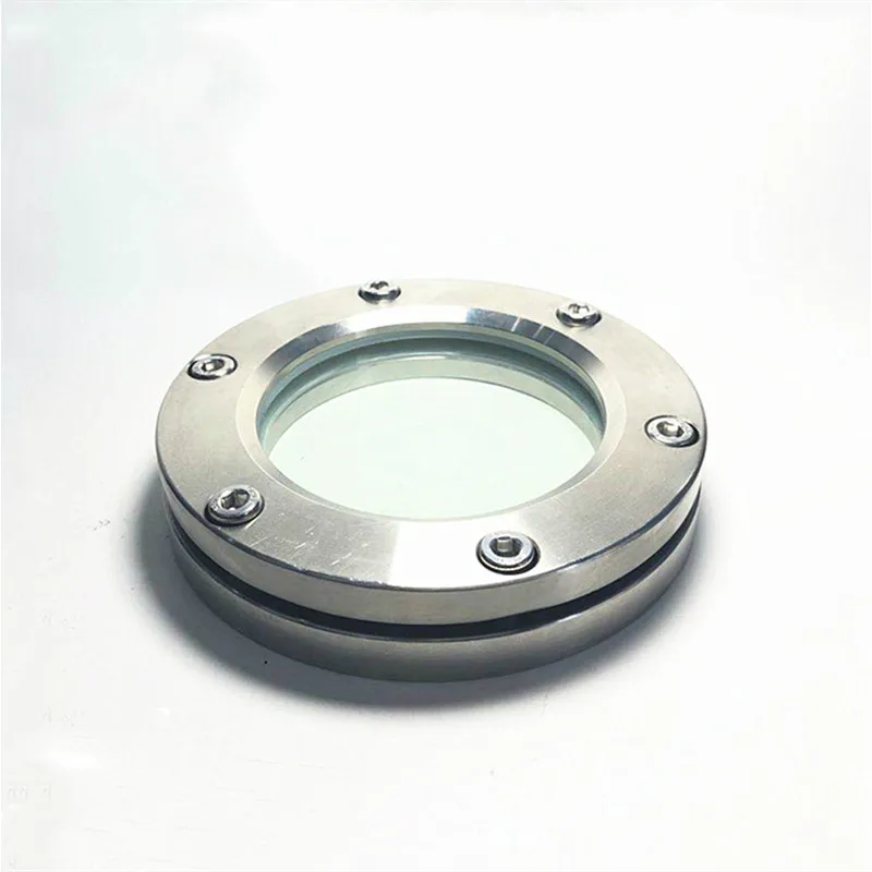 

304 Stainless Steel Sight Glass Flange Glass Window Slight Cup Sanitary Pipe Observation Port DN100