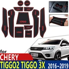 Противоскользящий резиновый коврик для дверной канавки для Chery Tiggo 2 Tiggo2 Tiggo 3x MVM X22 DR3 2016  2019, аксессуары, коврик для телефона
