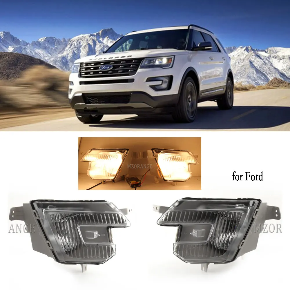 

for Ford Explorer 2016-2018 fog light fog lights headlight foglights halogen fog lamps Driving Lamp