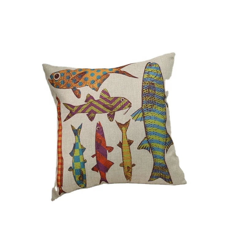 

Free Shipping Cute Fish Pillow Case Pillows Sofa Bed Sofa Pillow Case Bedroom Decoration Cushion Cover