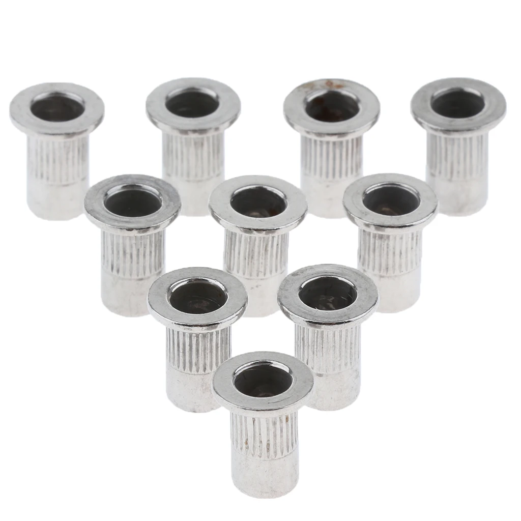 

10Pcs M4/M5/M6/M8 Stainless Steel Metric Thread Rivet Nut Inserts Nut