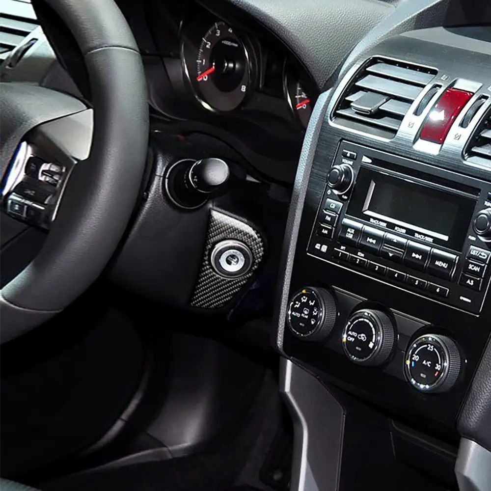 

Car Styling Carbon Fiber Keyhole Cover Sticker Ignition Decoration for Subaru FORESTER XV WRX STI CROSSTREK 2015-19 Accessories